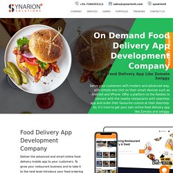 Start Your Own Food Delivery Business With Food Delivery Mobile App