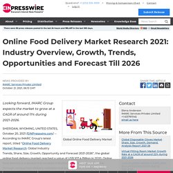Online Food Delivery Market Research 2021: Industry Overview, Growth, Trends, Opportunities and Forecast Till 2026