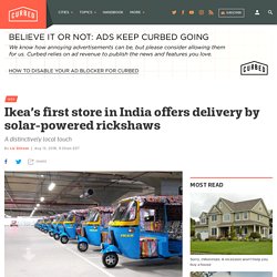 Ikea’s India store offers delivery by solar-powered rickshaws