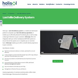 Last Mile Delivery Solution