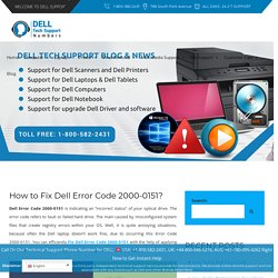 How to Fix Dell Error Code 2000-0151