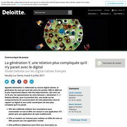 Etude Deloitte sur les digital natives français