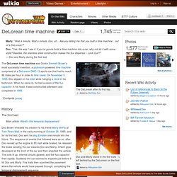 DeLorean time machine - Futurepedia - The Back to the Future Wiki