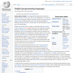 Delphi (programming language)