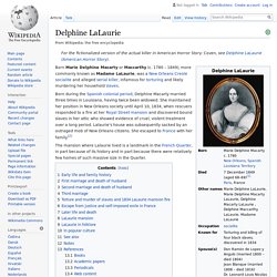 Delphine LaLaurie - Wikipedia