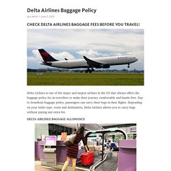 Delta Airlines Baggage Policy 
