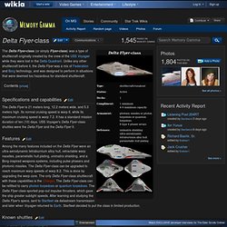 Delta Flyer class - Memory Gamma, the Star Trek Fanon Wiki