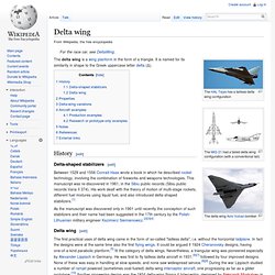 Delta wing
