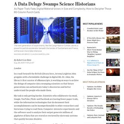 Data Deluge Swamps Science Historians