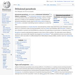 Delusional parasitosis