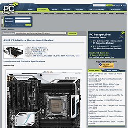 ASUS X99-Deluxe Motherboard Review