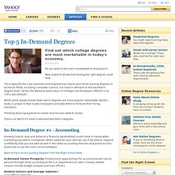 5 In-Demand Degrees