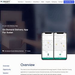 On-Demand Delivery App For Sudan
