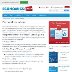 Demand for labour