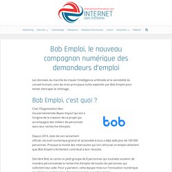 Bob Emploi, le nouveau compagnon numérique des demandeurs d’emploi - Internet Sans Frontières