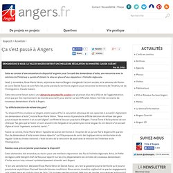 Demandeurs d’asile: la Ville d’Angers obtient une meilleure régulation du ministre Claude Guéant 