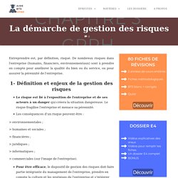 La démarche de gestion des risques - Cours BTS GPME