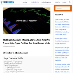 What Is Demat Account? - 2020 - Meaning, How to Open, Types