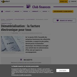 Dématérialisation : la facture électronique pour tous