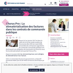 Chorus Pro : La dématérialisation des factures dans les contrats de commande publique