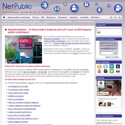 Dématérialisation : 16 fiches mode d’emploi du site Caf.fr pour les EPN (espaces publics numériques)