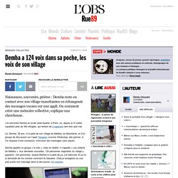 Demba a 124 voix dans sa poche, les voix de son village