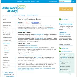 Dementia prevalence and diagnosis rates