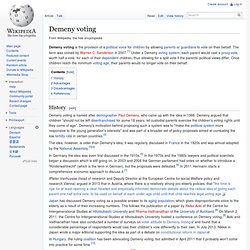 Demeny voting