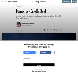 Democracy Grief Is Real