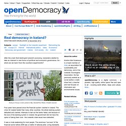 Real democracy in Iceland?