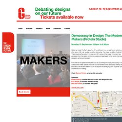 Democracy in Design: The Modern Makers (Protein Studio)