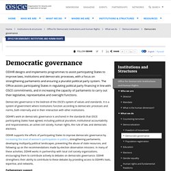 Democratic governance