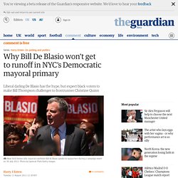 Why Bill De Blasio won't get to runoff in NYC's Democratic mayoral primary