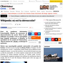 Wikipedia: où est ta démocratie?