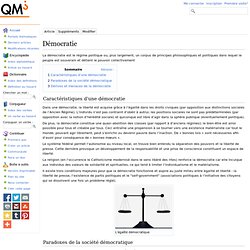 Article:Concept de démocratie - Questmachine