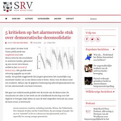 5 kritieken op het alarmerende stuk over democratische deconsolidatie