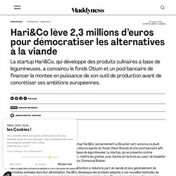 Hari&Co lève 2,3 millions d'euros pour démocratiser les alternatives à la viande