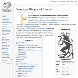 Demogorgon (Dungeons & Dragons) - Wikipedia