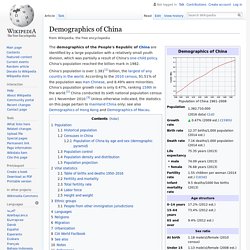 Demographics of China - Wikipedia