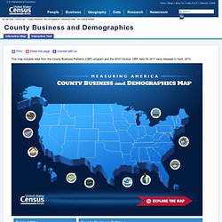 County Business and Demographics Interactive Map - US Census Bureau