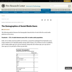 The Demographics of Social Media Users