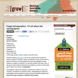 Forget demographics. It’s all about the socialgraphics