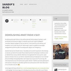 Demolishing Ankit Fadia v 0.01 « Sandip's Blog