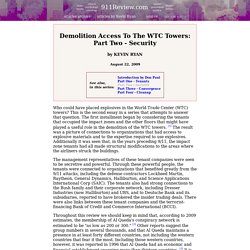 Demolition Access To The WTC Towers: Part Two - Security