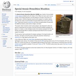 Special Atomic Demolition Munition