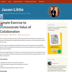 Simple Exercise to Demonstrate Value of Collaboration