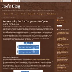 Joe's Blog: Demonstrating Gemfire Components Configured using spring-data