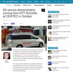 5G service demonstration coming from NTT DoCoMo at CEATEC in October