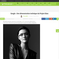 Google : Une démonstration technique du Project Glass