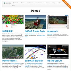 Demos - Cesium - WebGL Virtual Globe and Map Engine